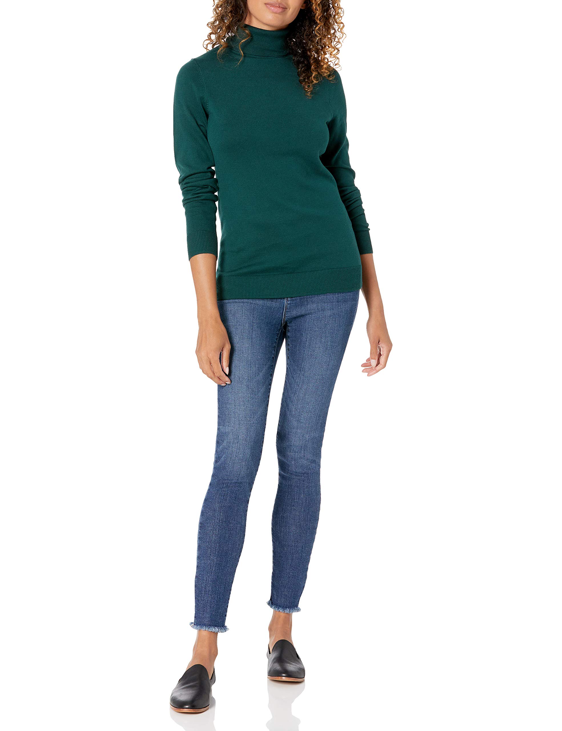 Amazon Essentials Maglione A Collo Alto E Maniche Lunghe Leggero con vestibilità Classica (Taglie Forti Disponibili) Donna