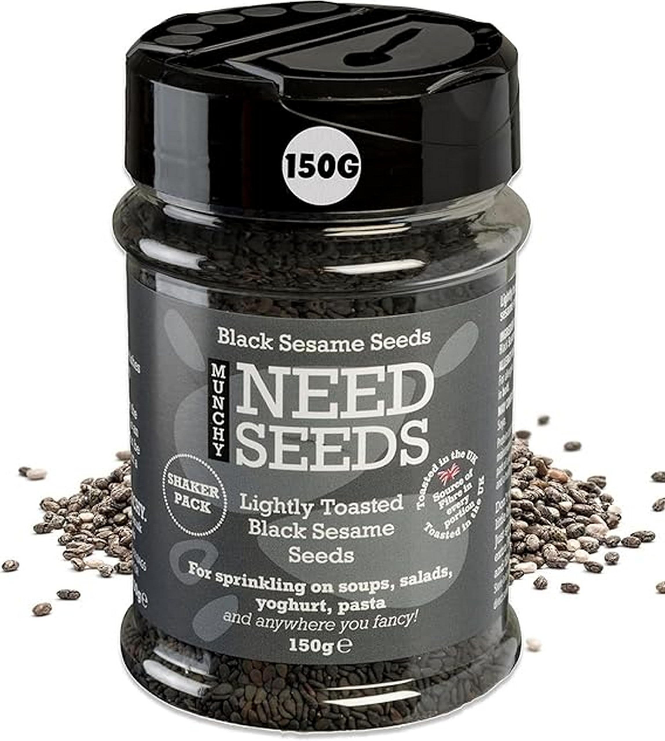 Lightly Toasted Black Sesame Seeds 150g