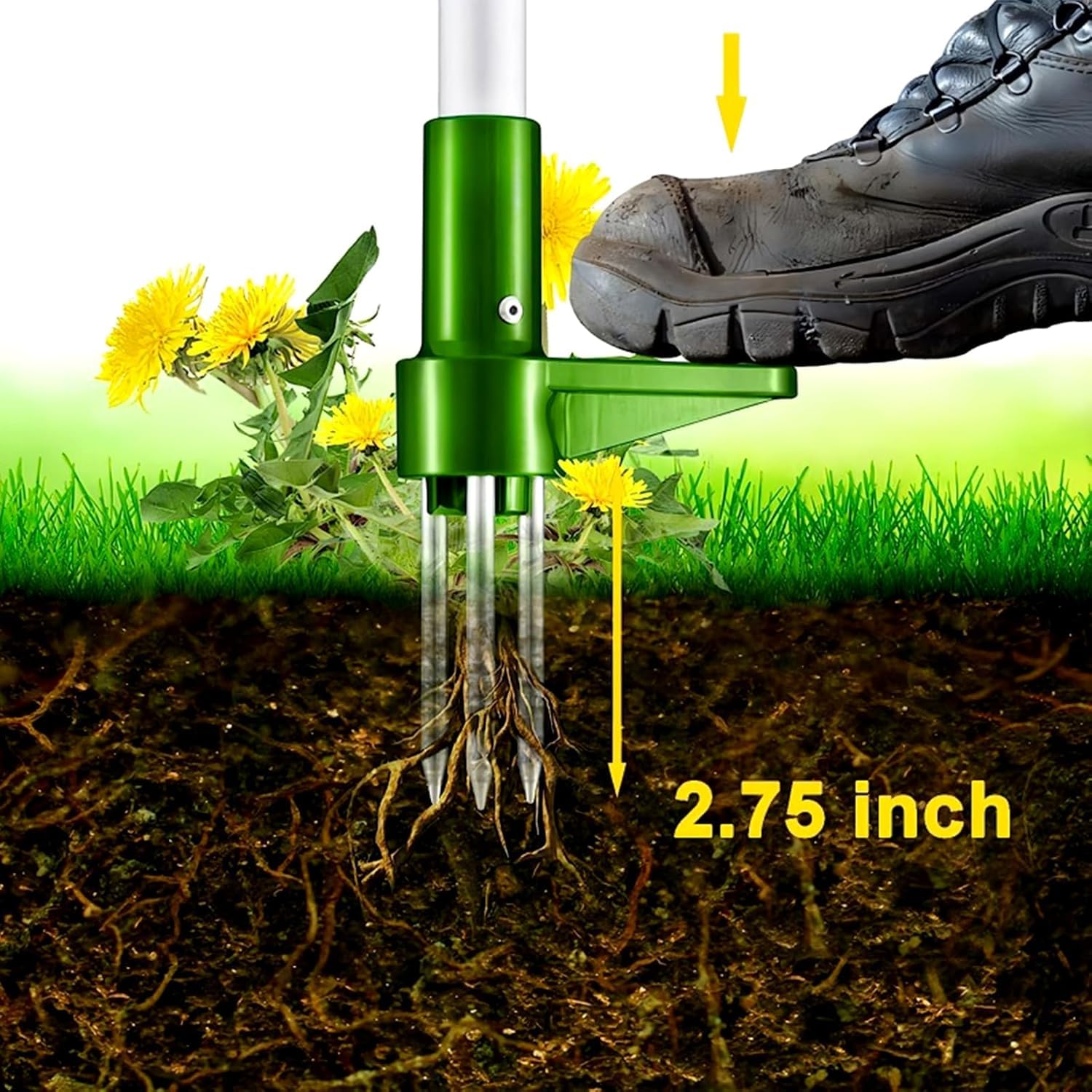 Unkrautstecher/Stand-Up-Jäter-Handwerkzeug/Garten-Jäterwerkzeug mit langem Griff – Entfernen Sie Unkraut einfach, ohne Sich zu bücken, zu ziehen oder zu knien