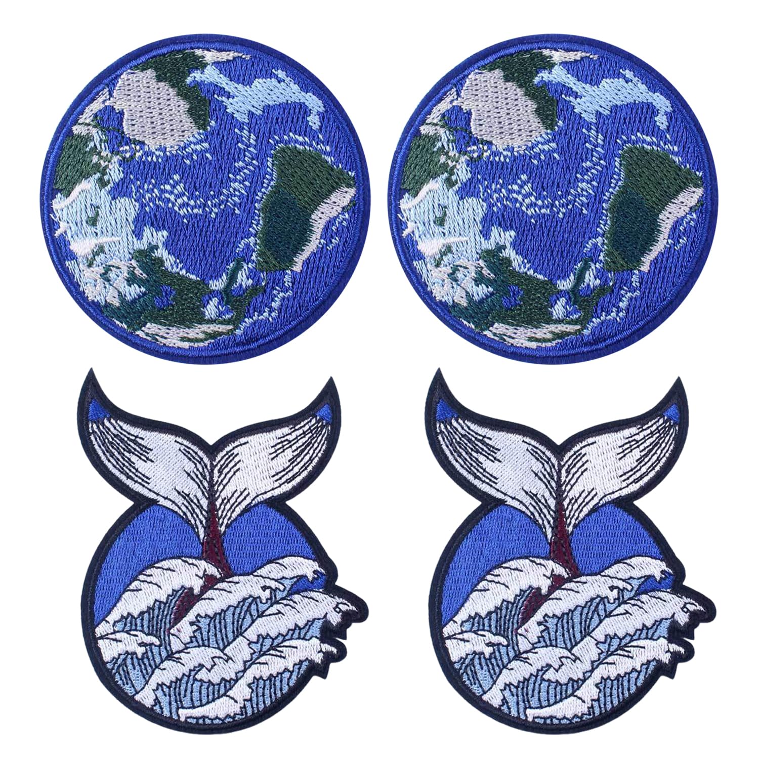 UBSIUH 4 Pieces Of Embroidered Cloth Patches, Creative And Personalized Cloth Patches, Clothes Patches, Ironing Patches, And Clothing Decorations.