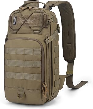 Mardingtop 15L Tactical Backpack, Small Molle Sling Bag for Men, Military Rucksack Crossbody Bag for Hiking Travel