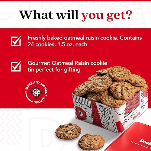 Miniatura 9 de Latas de galletas frescas y horneadas para regalar de Davids Cookies.