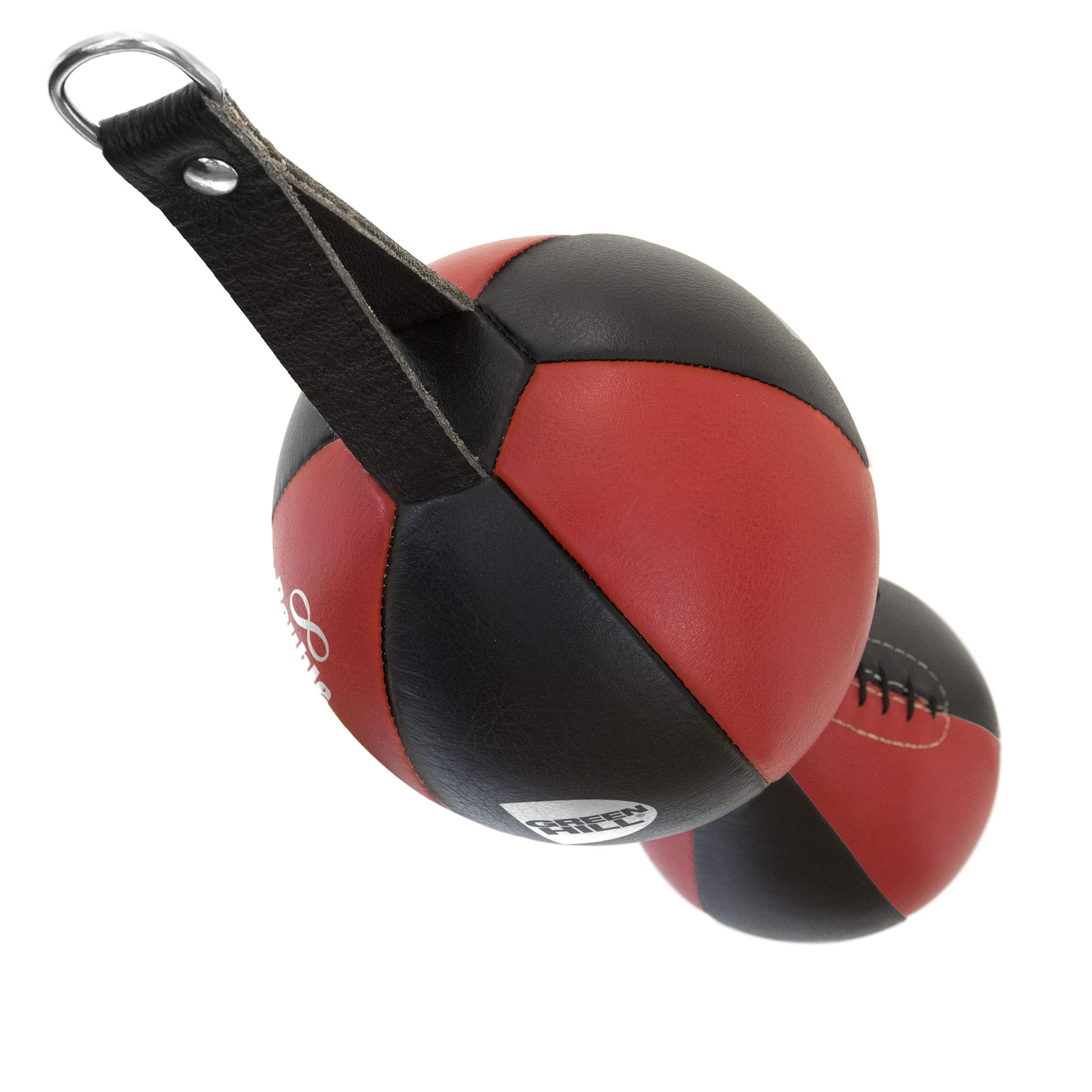 GREEN HILL Palla Tesa Doppia Messicana Double Speed Ball NOCCIOLINA Boxe Pugilato Pelle