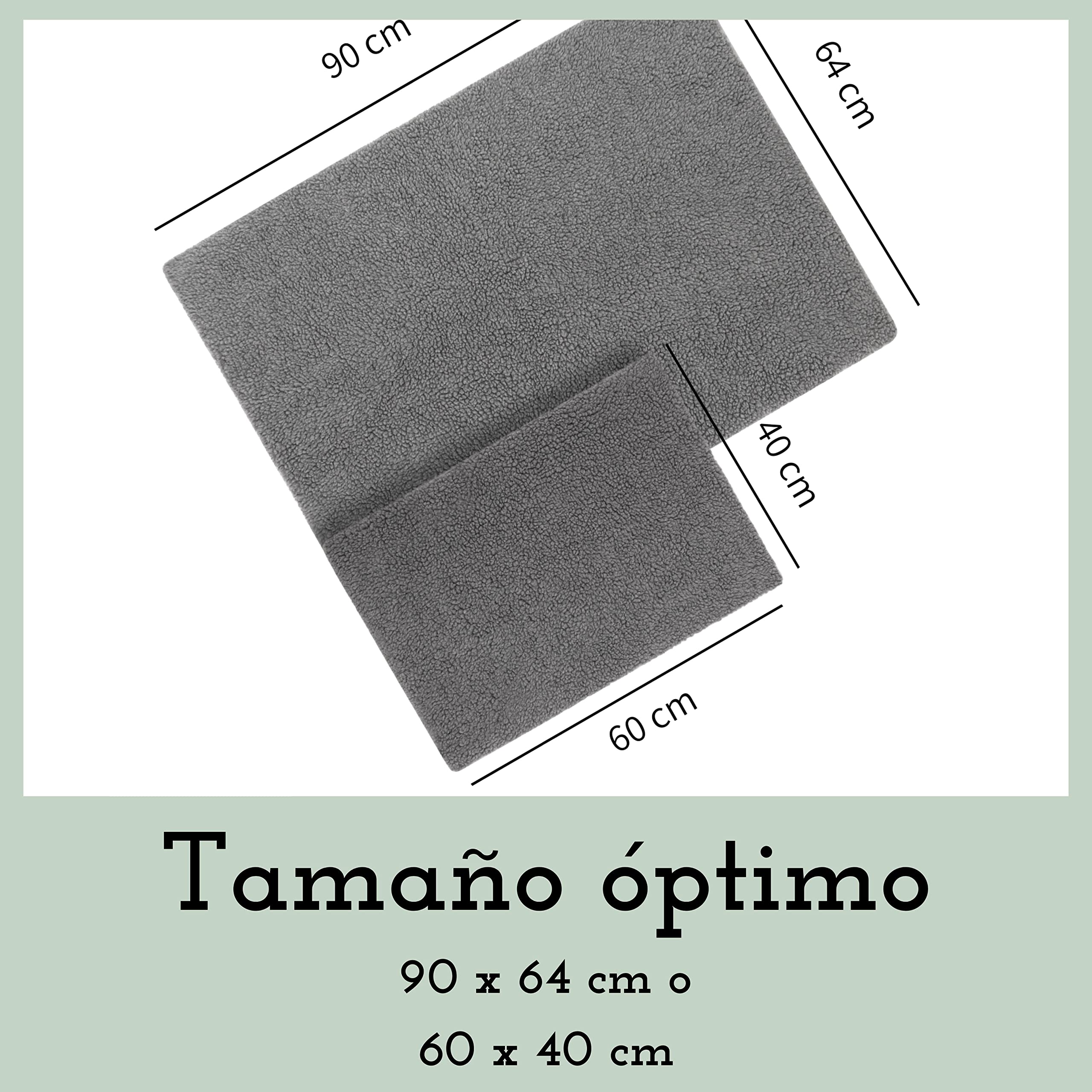 riijk Manta Calefactora Autocalentable para Perros 90 x 64 cm - Lavable y Sin Crujidos - Estera Térmica