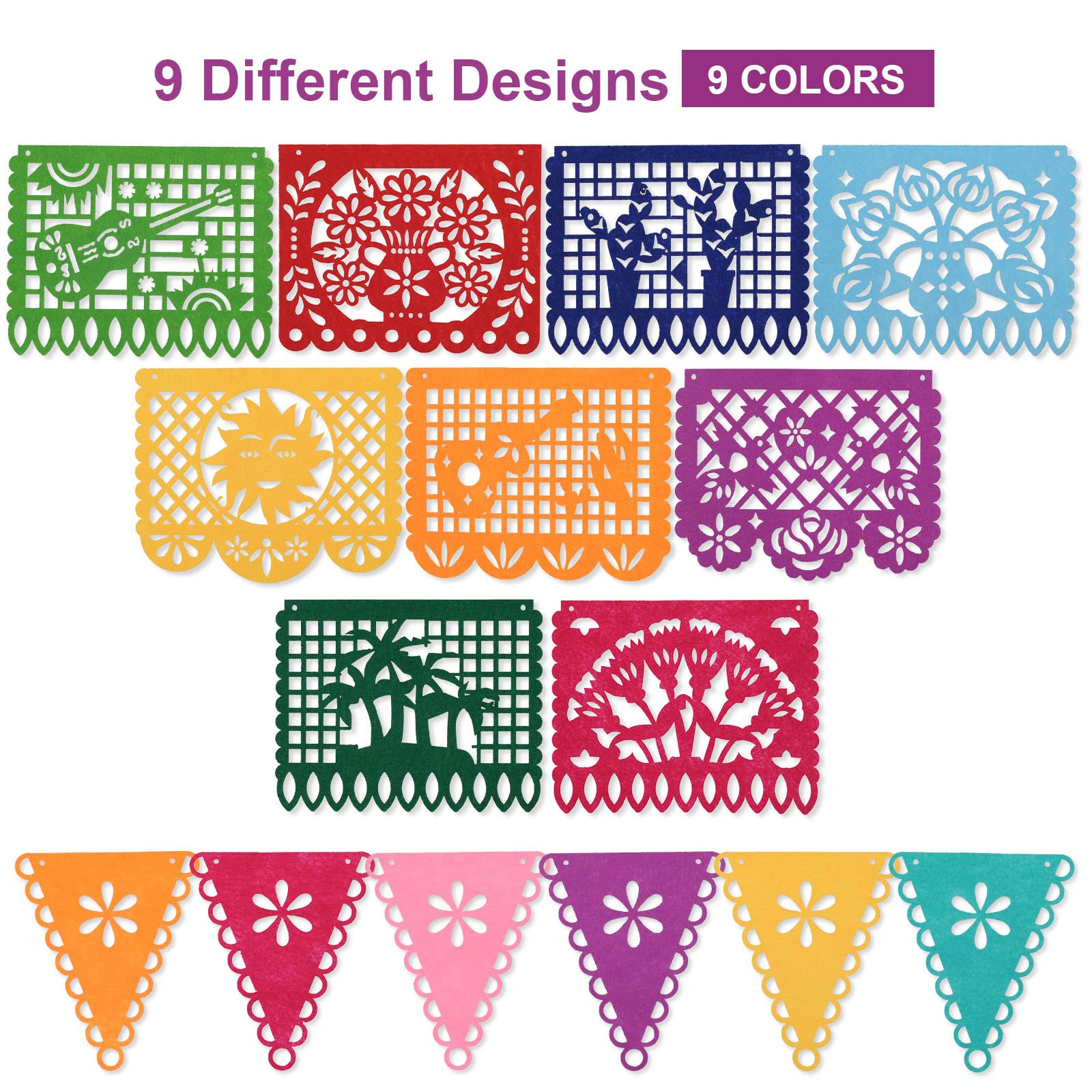 Amazon.com: Sainyarh 4 Pieces Day of the Dead Banners Papel Picado Banner  Mexican Fiesta Birthday Party Decorations, Felt Dia De Los Muertos Garland,  Cinco de Mayo Hanging Flag, Halloween Kids Party Supplies :