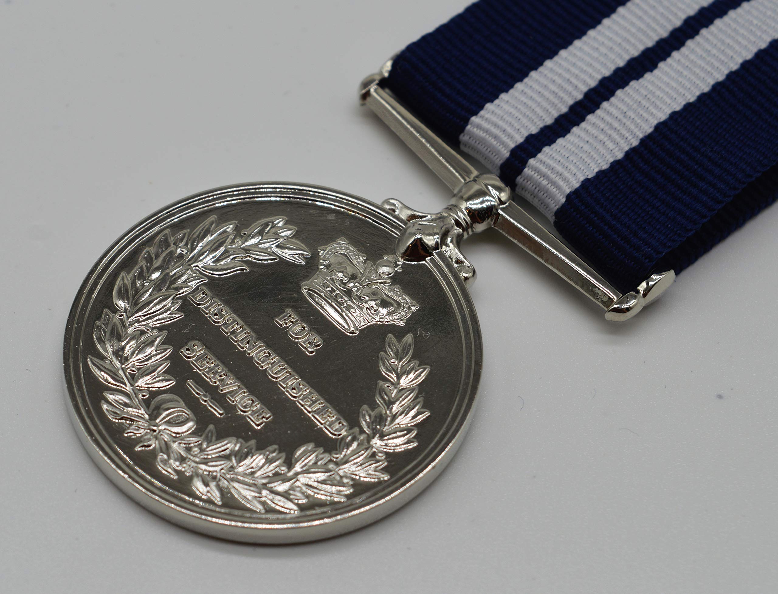 The Commemorative Coin Company Silver Full Size Replica George Vi Distinguished Service Medal & Ribbon Dsm Navy