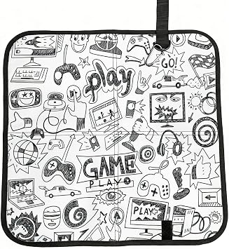 Video Game Boys Print Foldable Seat Cushion Lightweight Comfort Chair Pad For Office Outdoor Seating