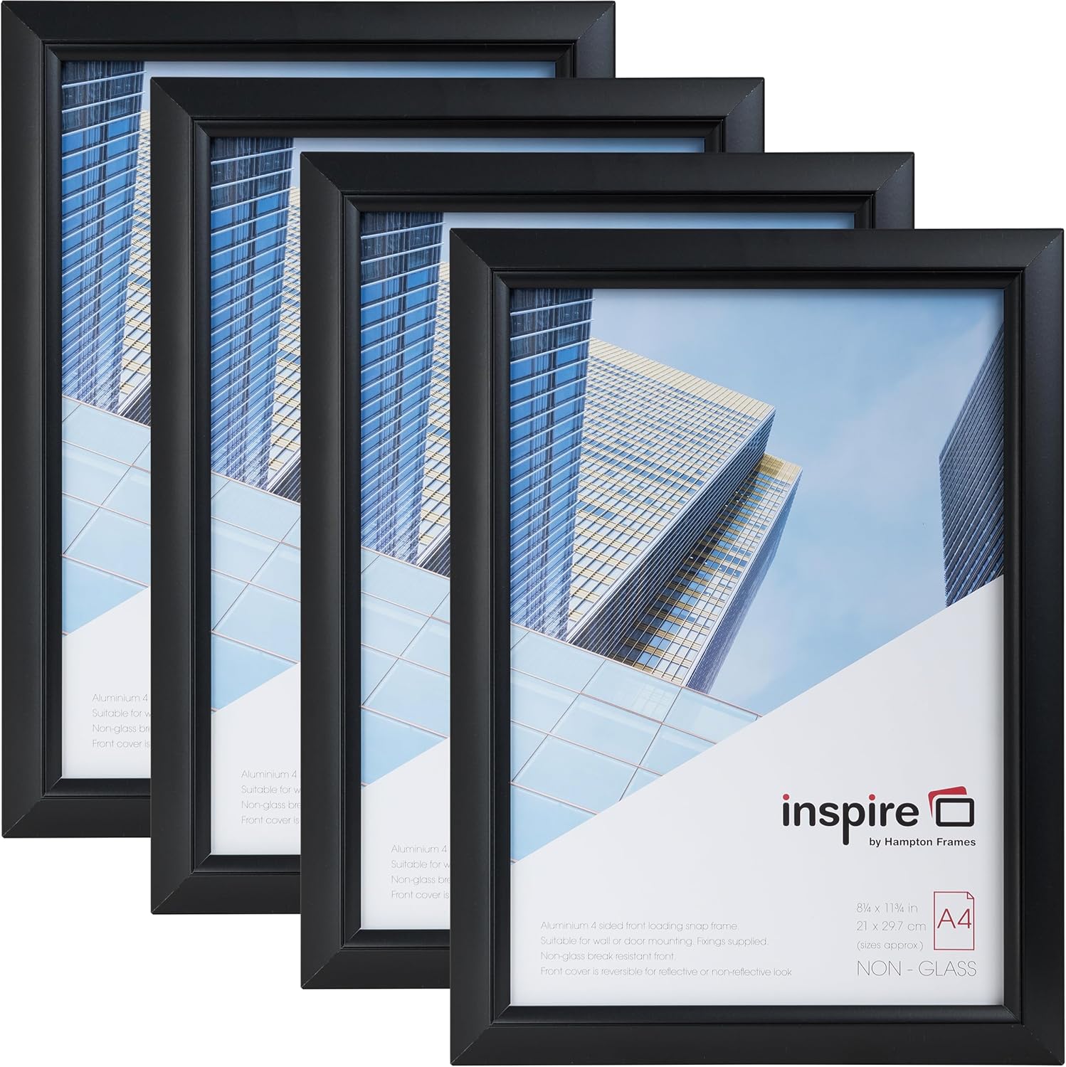 Cadre Photo En Aluminium Format A2 - Noir