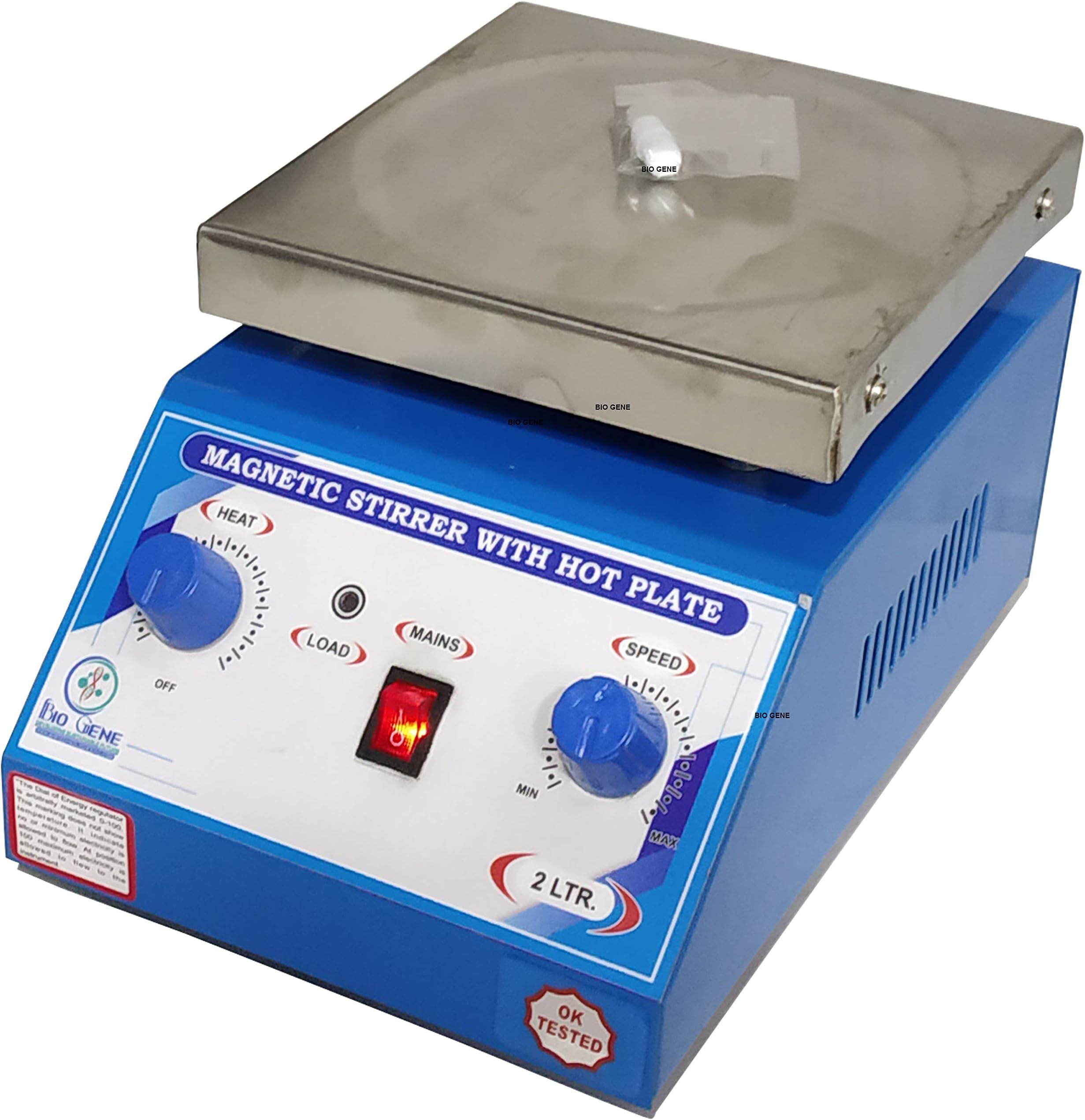 Bio Gene Magnetic Stirrer With Hot Plate, 2000ml.
