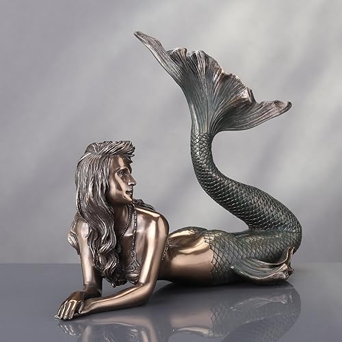 Miniatura 6 de Veronese Design 7 58" de altura de sirena acostada estatua náutica escultura estatua estatua