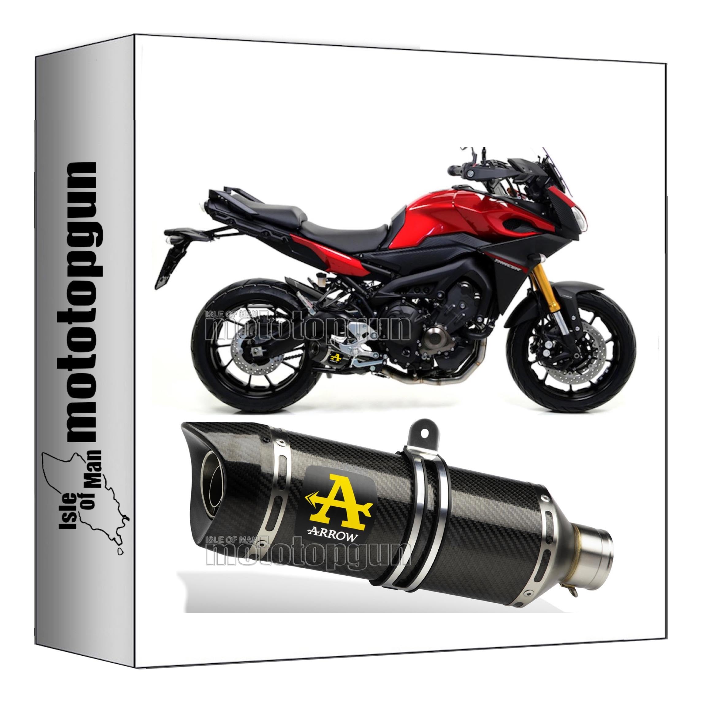 Escape homologado Arrow Thunder de carbono para Yamaha Tracer 900 GT 4