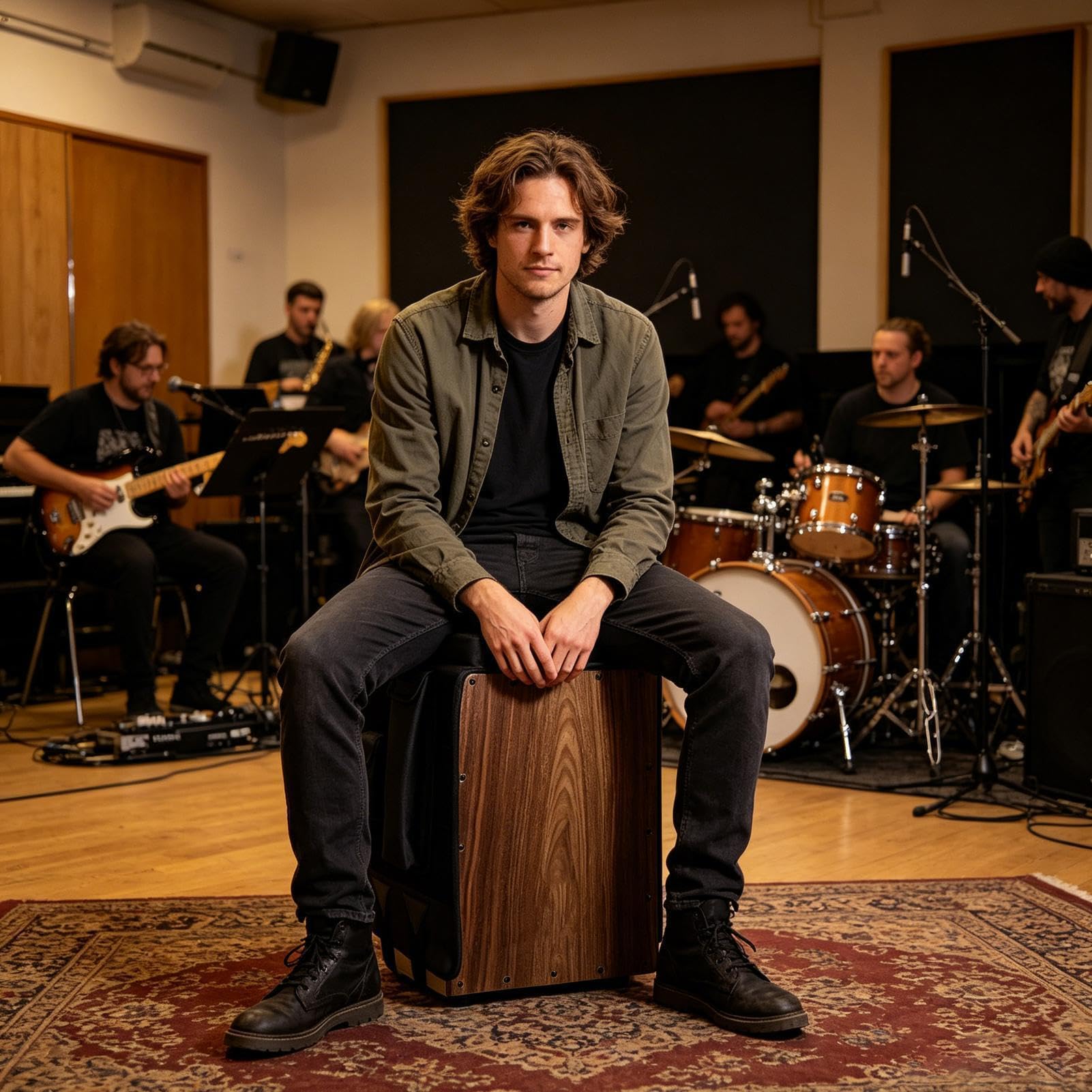 Asiento Cajón Con 2 Bolsillos Laterales Ajustable Antideslizante Y Ligero | Asiento Cajón Percusión Para Salas De Práctica Escuelas Estudios De Grabación Y Músicos Percusionistas Itinerantes
