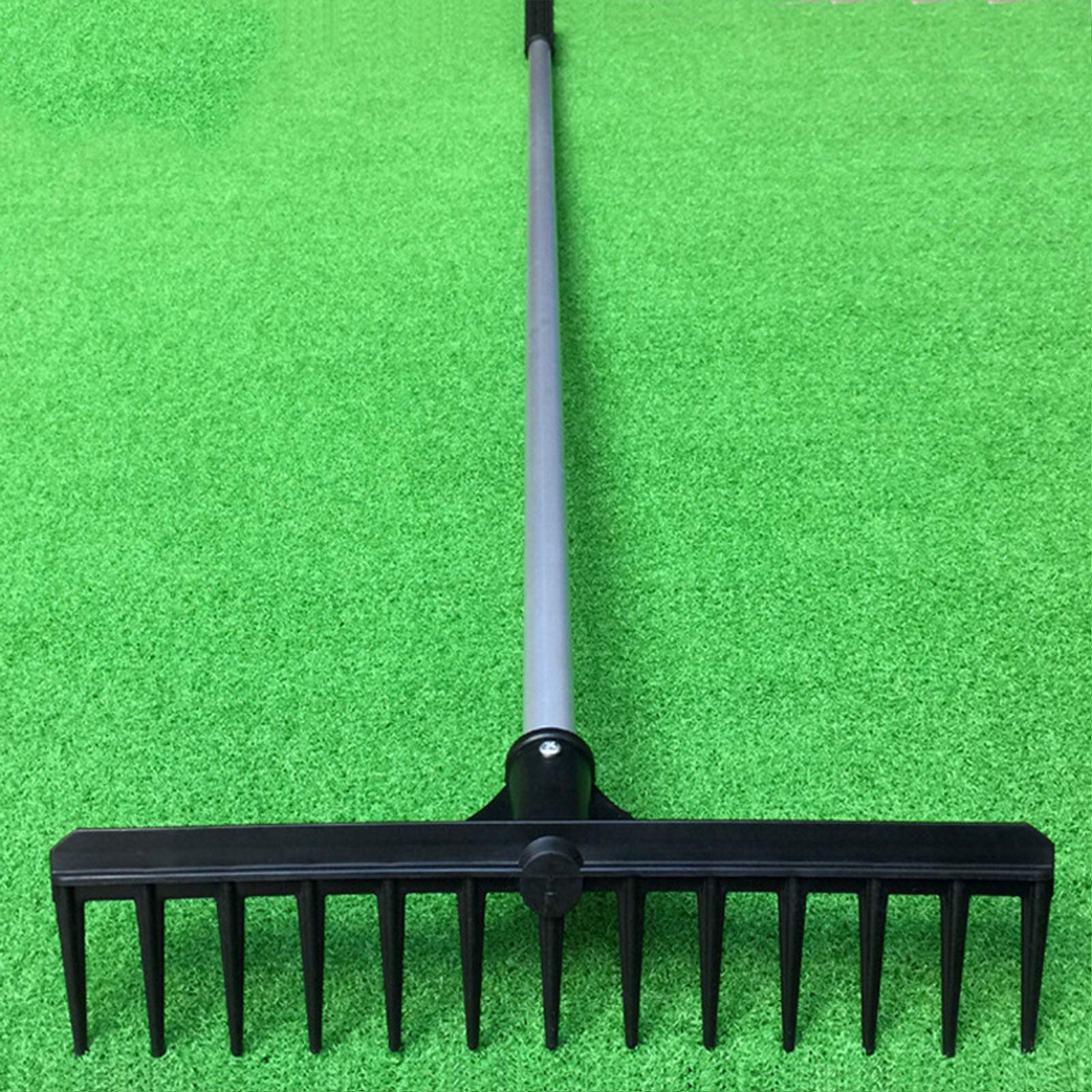 Rastrelli livellatori per prato da giardino e golf, rastrello livellatore con manico in acciaio inossidabile da 43 pollici - Strumento livellatore per terreno e prato resistente per giardino e golf