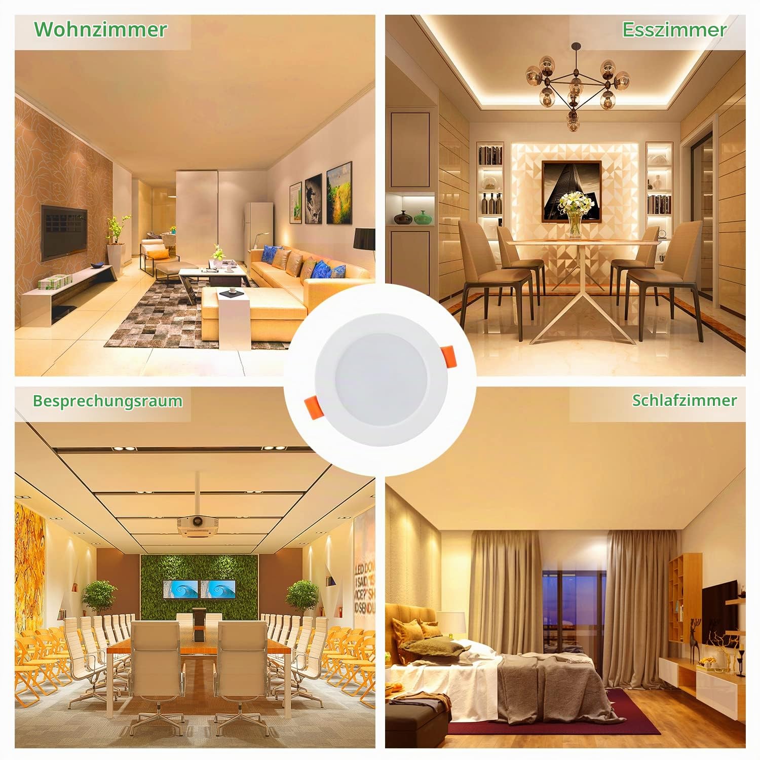 Tofisr LED Einbaustrahler 230V Flach 5W Neutralweiß 4500K LED Spots 230v Ø75-95mm Einbauleuchten Slim Deckenstrahler Downlights - 30er Set