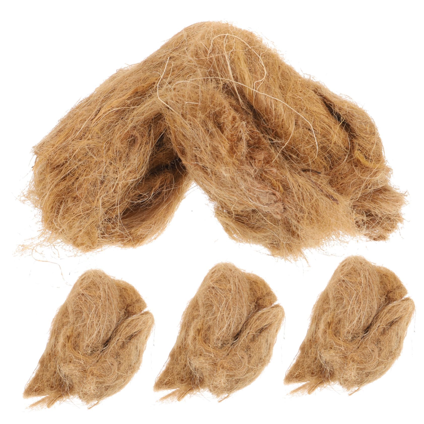 Sosoport 5 Sätze Jute Seidenfeuer Induziert Camping-Werkzeuge Natürlich Bausatz Feuerstarter-Sticks Anlasser Jute Für Feuerstarter Camping Fire Starter -Werkzeuge Jute-Seide 4 Stücke * 5