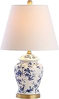Vista 11 de JONATHAN Y JYL3005B Penelope 22" lámpara de mesa LED clásica de estilo chinoiserie, tradicional, estilo cabaña, para mesita de noche, escritorio