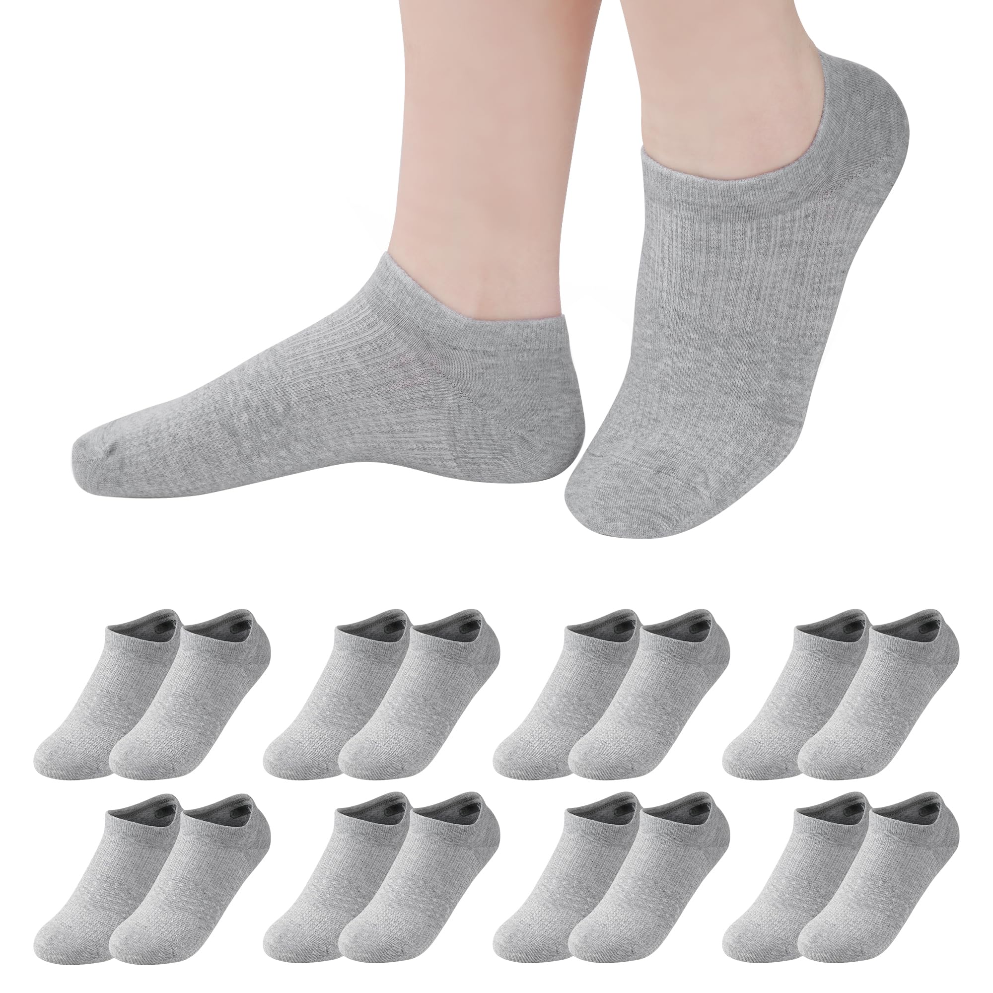 YKYUASD No Show Socks Women Low Cut Ankle Cotton Breathable Athletic Socks 9 Pairs
