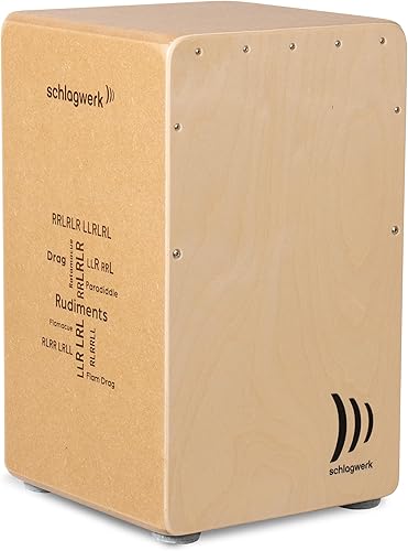 Schlagwerk CP80 Rudiments Series Snare Cajon l Natural Abedul Superficie de juego l Caja de resonancia SPL l Cajas de alambre fijo l Fabricado en