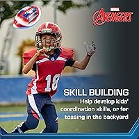 Vista 5 de Marvel Avengers - Fútbol juvenil Capitán América, mini fútbol juvenil pequeño para niños, talla 6, multicolor