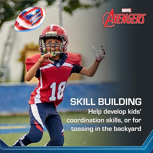 Miniatura 5 de Marvel Avengers - Fútbol juvenil Capitán América, mini fútbol juvenil pequeño para niños, talla 6, multicolor