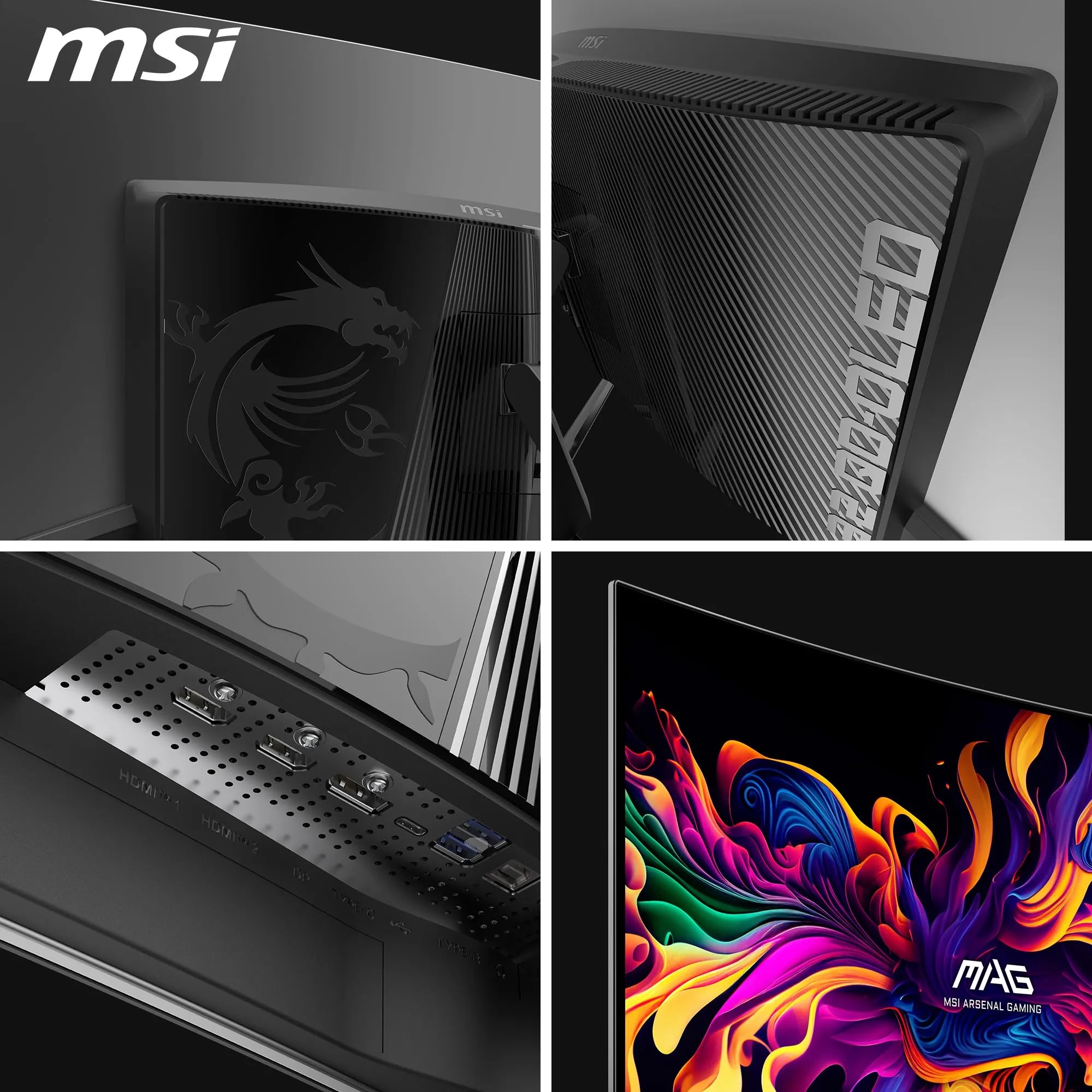 MSI MPG 321CURX QD-OLED Écran Gaming incurvé 31.5" UHD