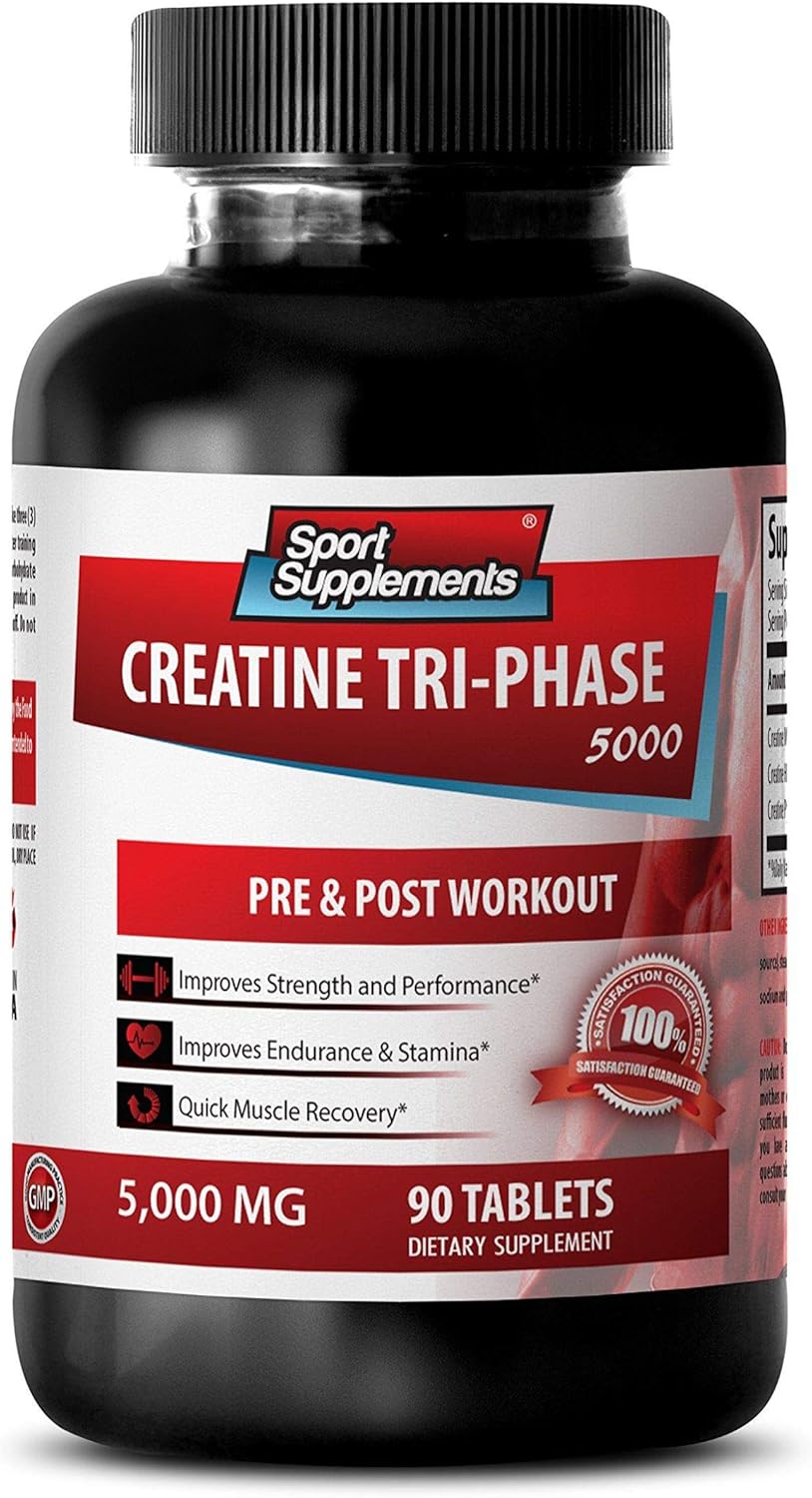 Creatine monohydrate Creatine Tri Phase Improves anaerobic capacity