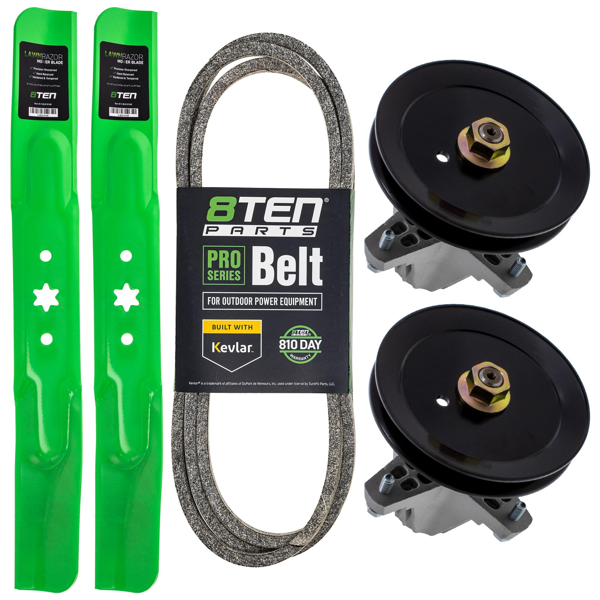 Amazon.com : 8TEN Blade Spindle Belt Kit for Troy Bilt Craftsman