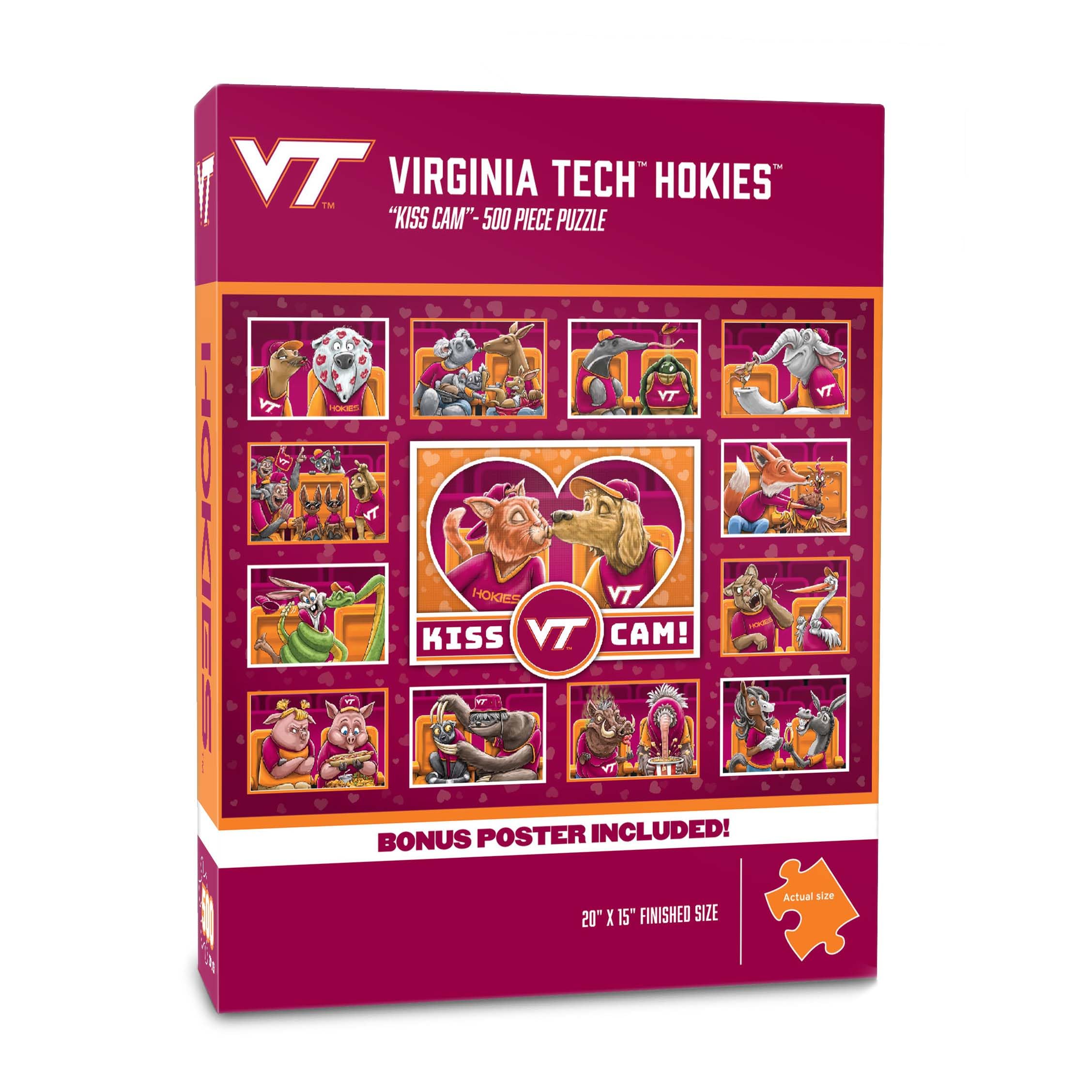 YouTheFan NCAA Virginia Tech Hokies Kiss Cam 500pc Puzzle
