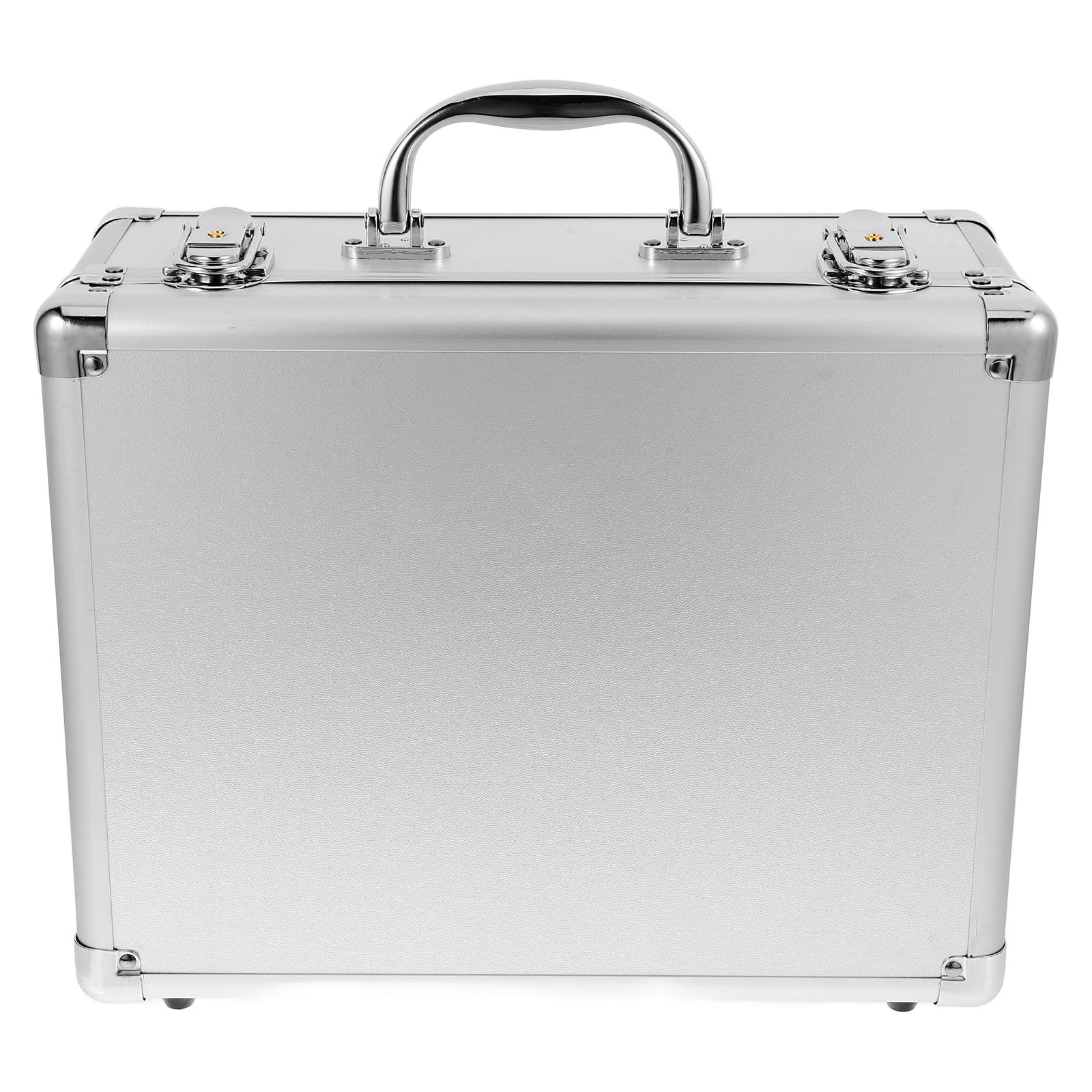Aluminiumlegierung Hartschalen Koffer mit Griff Multifunktionaler Aufbewahrungskoffer Mittel Tragbarer Organizer für Werkzeuge und Empfindliche Gegenstände