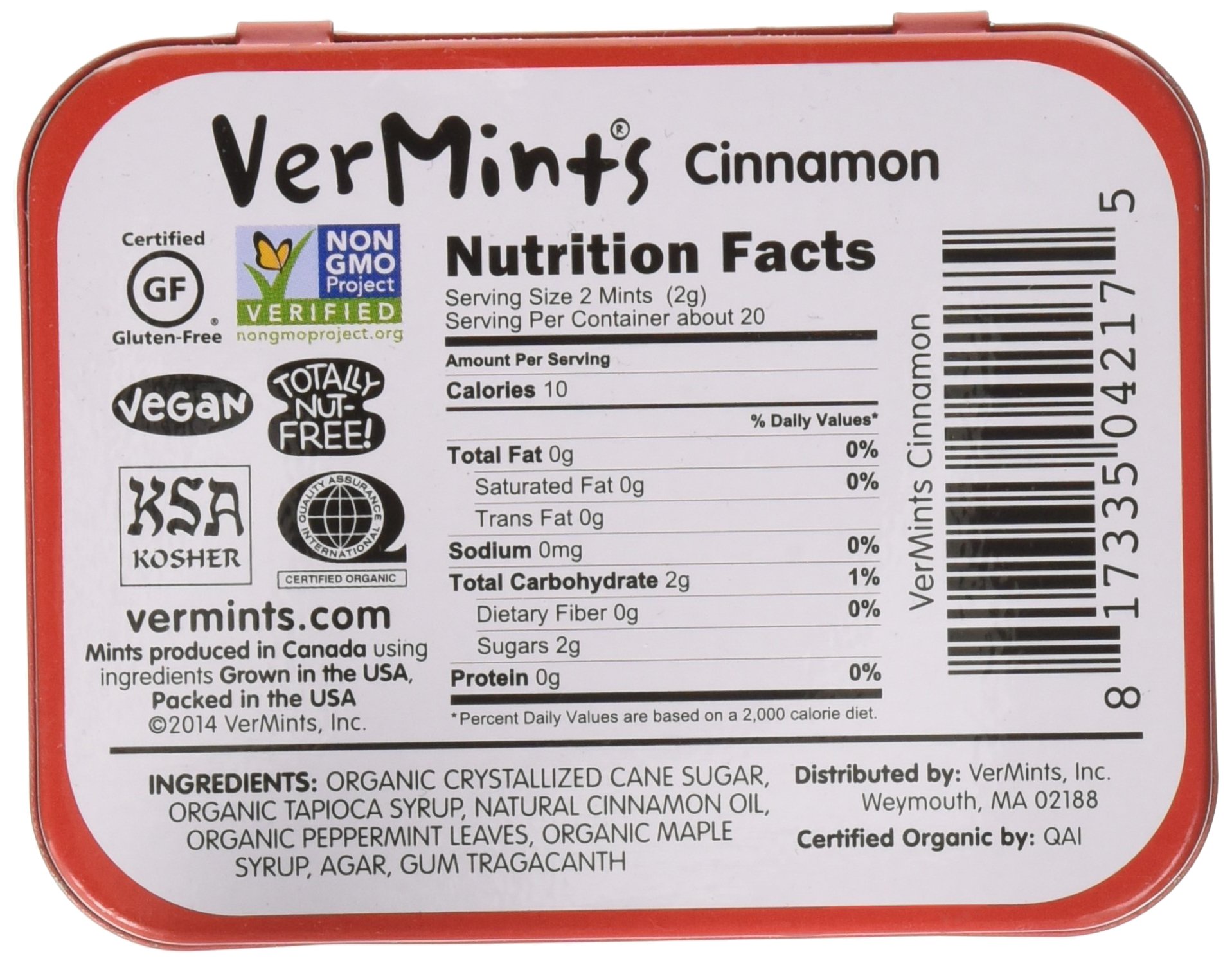 Amazon.com : VerMints Cinnamint Breathmints - 1.41 oz : Grocery