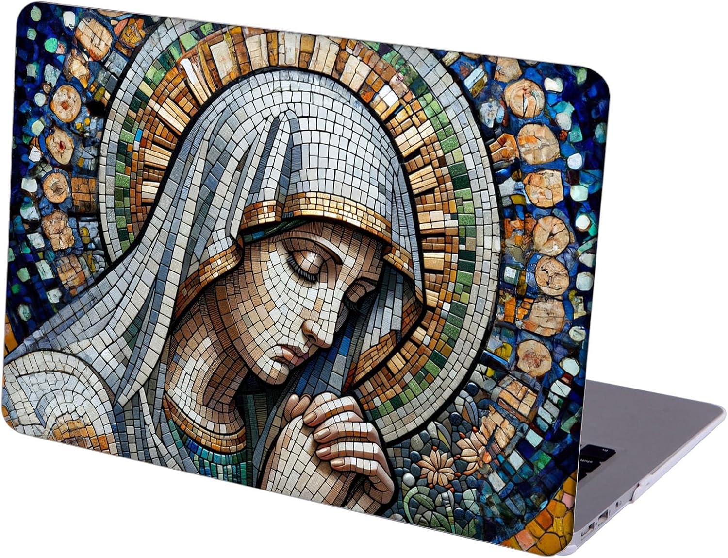 Compatible with MacBook Neo 13-inch, Hard Shell Case with Keyboard Cover and Screen Protector (A3404 A18 Pro chip, 2026 Release) - Virgin Mary MC23142