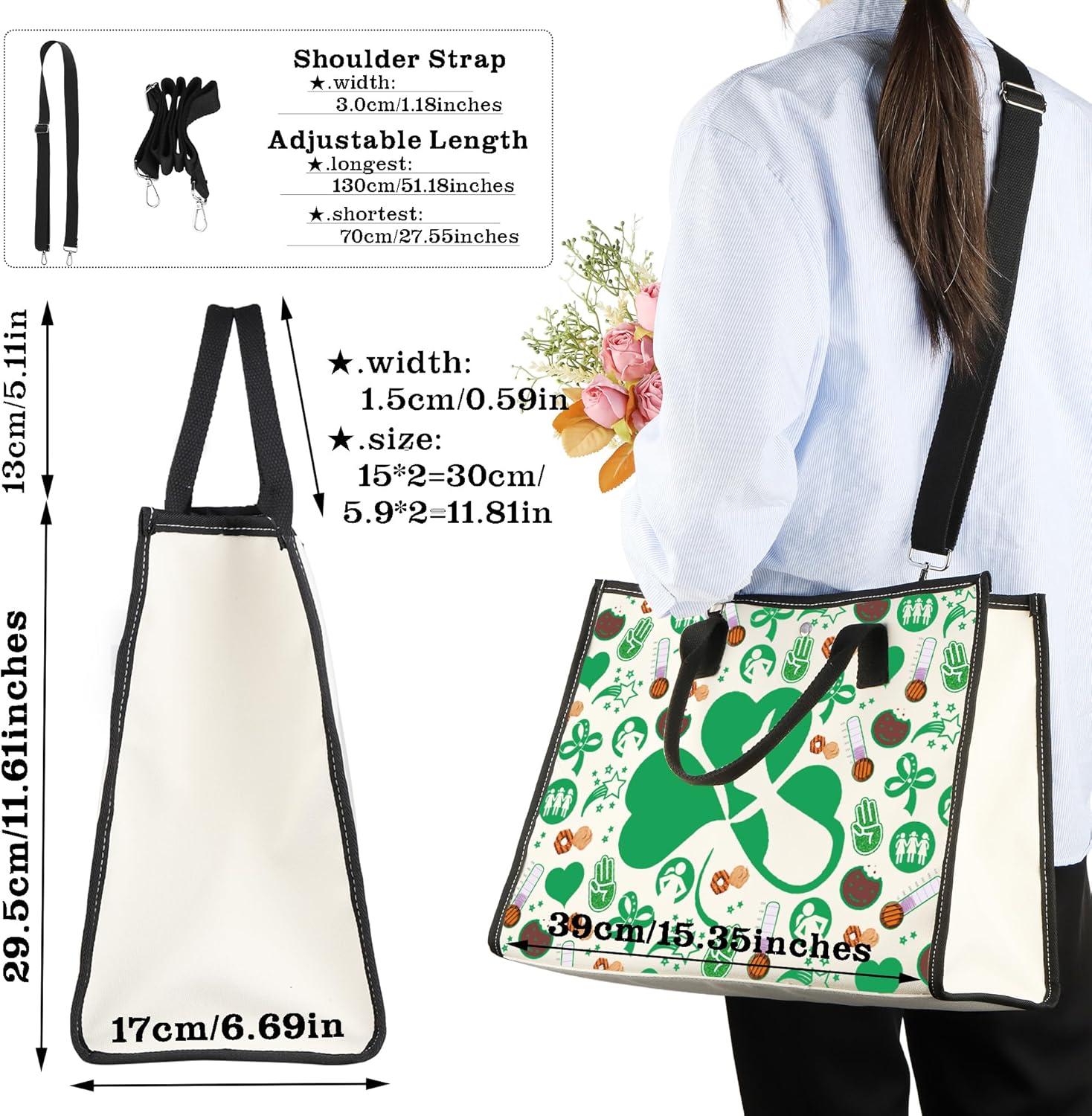 CMNIM Girl Leader Tote Bag Symbol Crossbody Bag Purse Dealer Boss Manager Gift