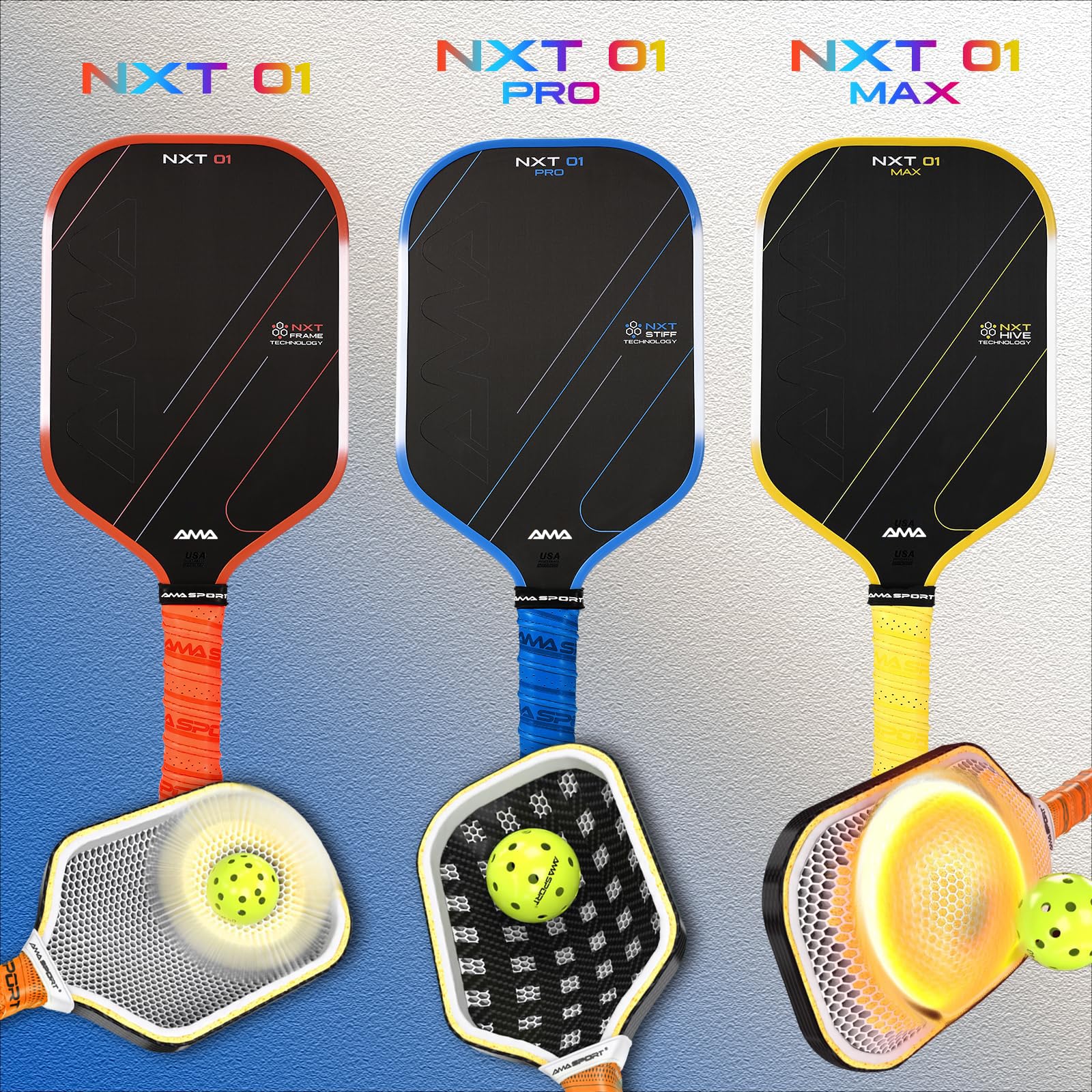 Amazon.com: AMA SPORT Carbon Fiber Pickleball Paddles USAPA