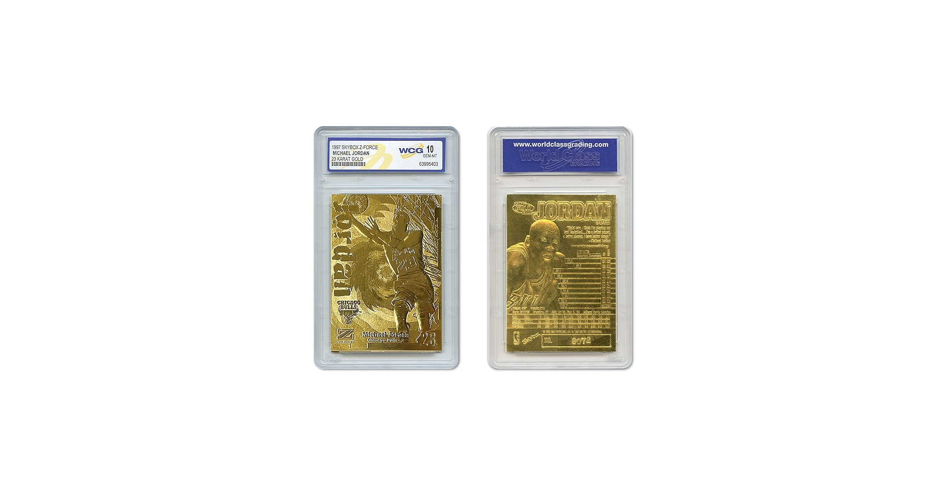 Amazon.com: 1997 Skybox Z-Force Michael Jordan 23K Gold Card