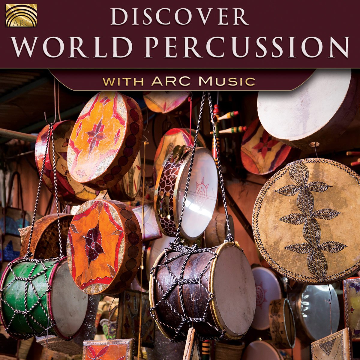 Various Artists Discover World Percussion With Arc Music CD New 5019396261921