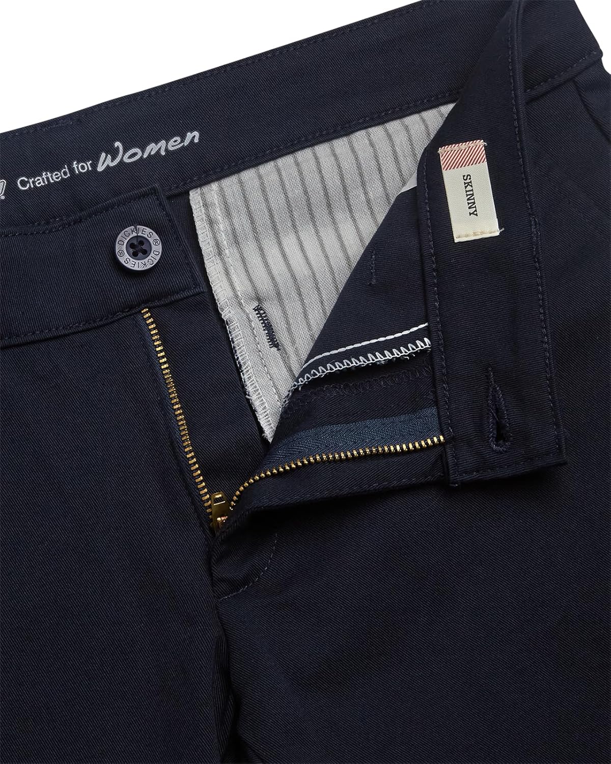 Dickies Womens Mid-Rise, Skinny Stretch Twill Pant - Image 4