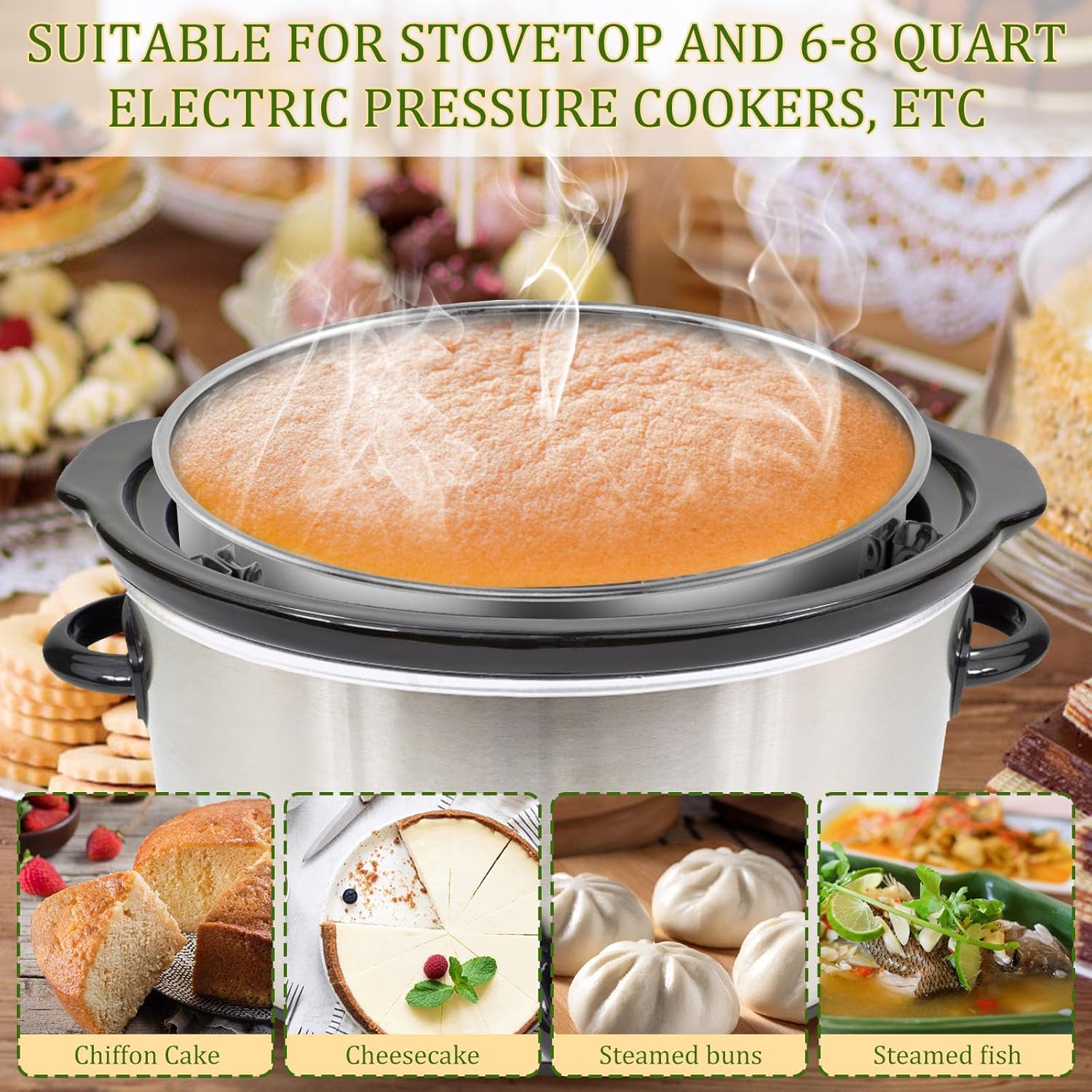 Flan Mold 304 Stainless Steel Cake Baking Flan Pan Mold with Spatula Portable Flan Mould for Cake Making Kitchen Baking Supplies(Silver Style 3)