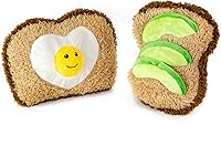 Vista 5 de Giftable World – Juguete de peluche de 24.1 cm para mascotas, perro de maíz con chirriador