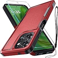 Vista 35 de RMOCR Funda compatible con Moto G 5G 2024, cuerpo completo, resistente, resistente, a prueba de golpes, con correa de cordón, protector de pantalla