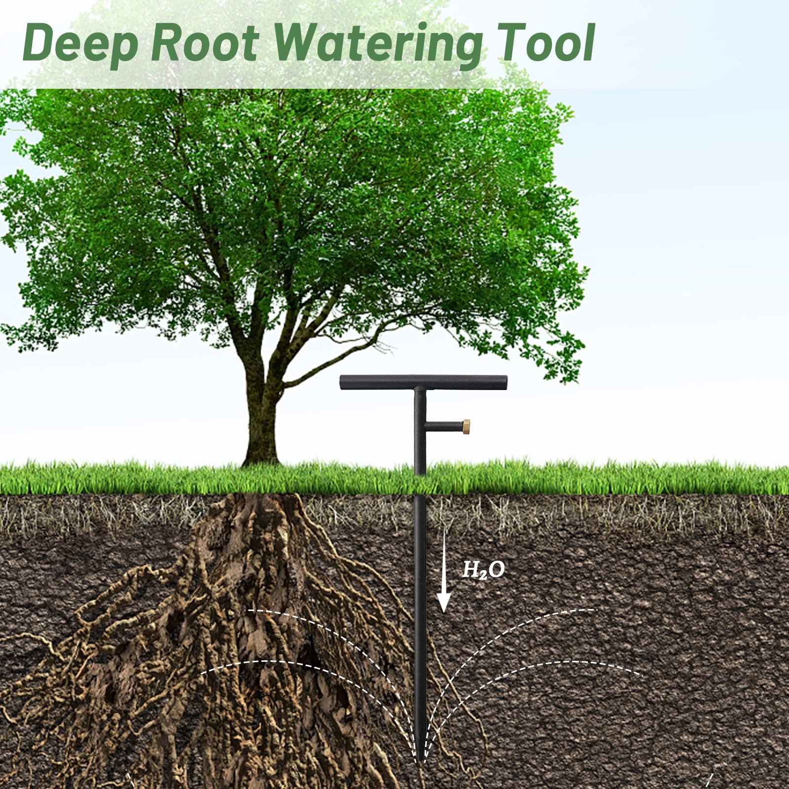 3x Wurzel Bewässerung Spikes | Tiefenbewässerung Für Garten & Zimmerpflanzen - 13,2cm