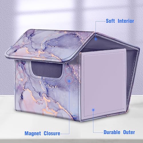 Miniatura 2 de CaseBot Caja de cartas compatible con MTGTCGCCG, funda magnética para tarjetas de juego de gran tamaño que se adapta a más de 180 tarjetas de juego