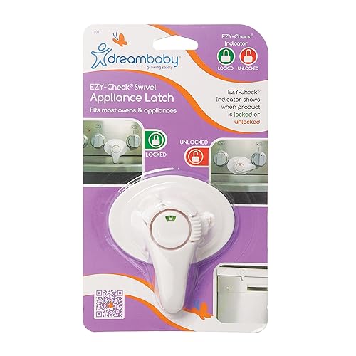 Miniatura 6 de Dreambaby - Cerradura giratoria para horno con indicador EZ-Check color blanco