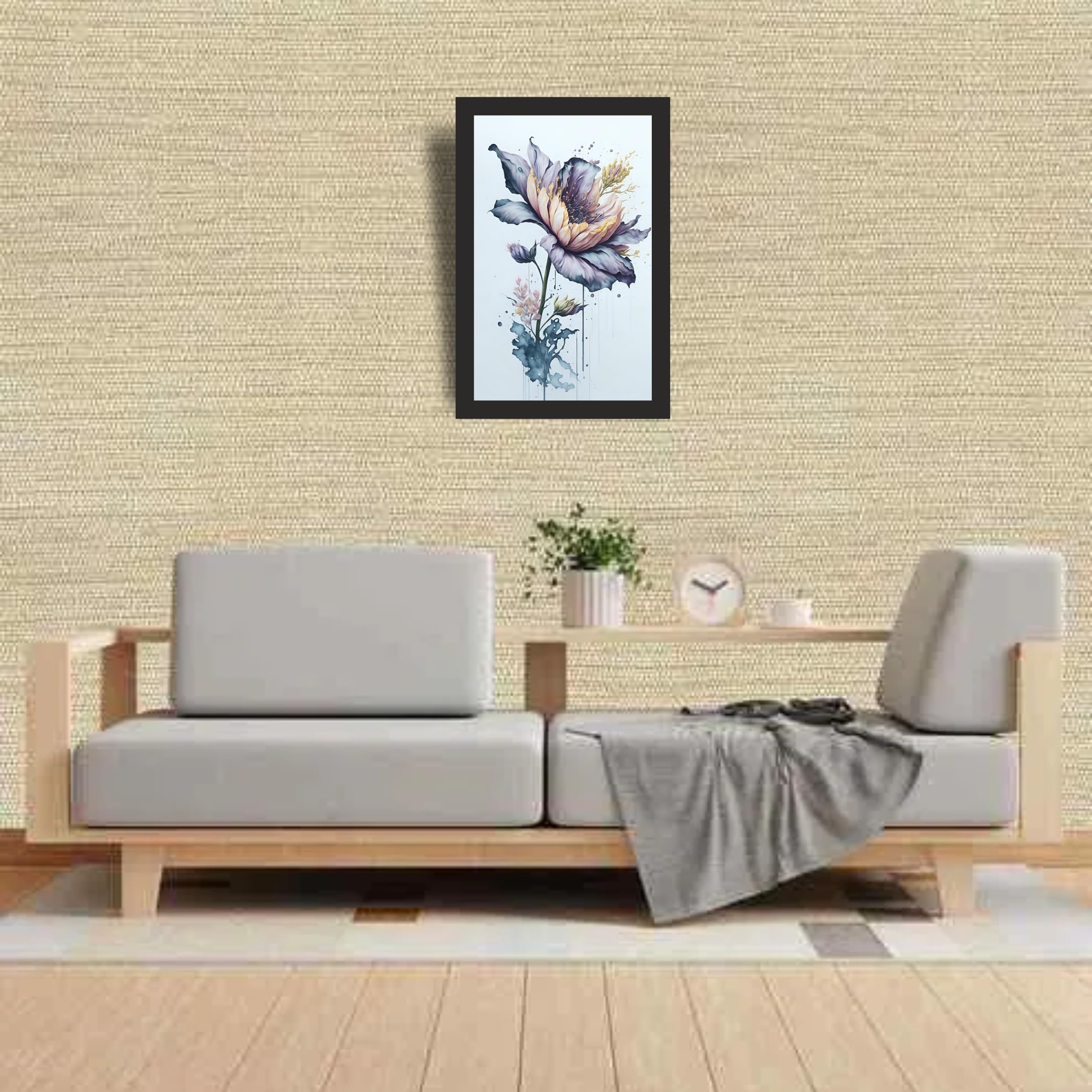 Colorful Indian Leader Portrait Wall Art