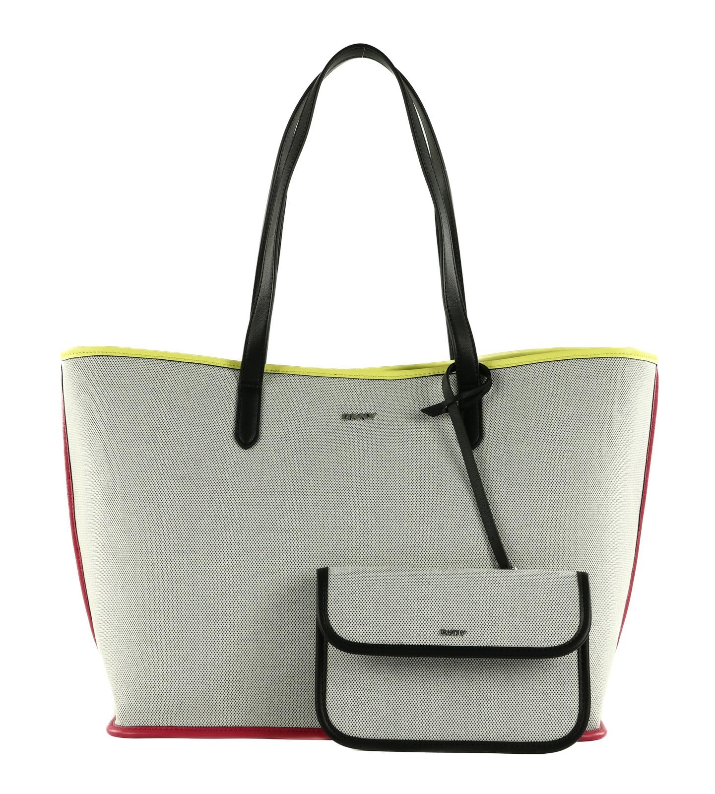 DKNY Bolso Hallie para mujer, color negro multicolor, negro/multicolor