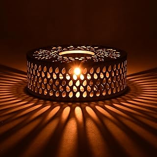 Creano Stövchen aus Edelstahl mit Teelichthalter - stabil klappert Nicht - für sämtliche Teekannen geeignet