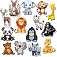RufaStories Forest Animal Fridge Magnets for Kids – 14 Pieces Strong, Waterproof, Durable Woodland Animal Magnets for Refrige