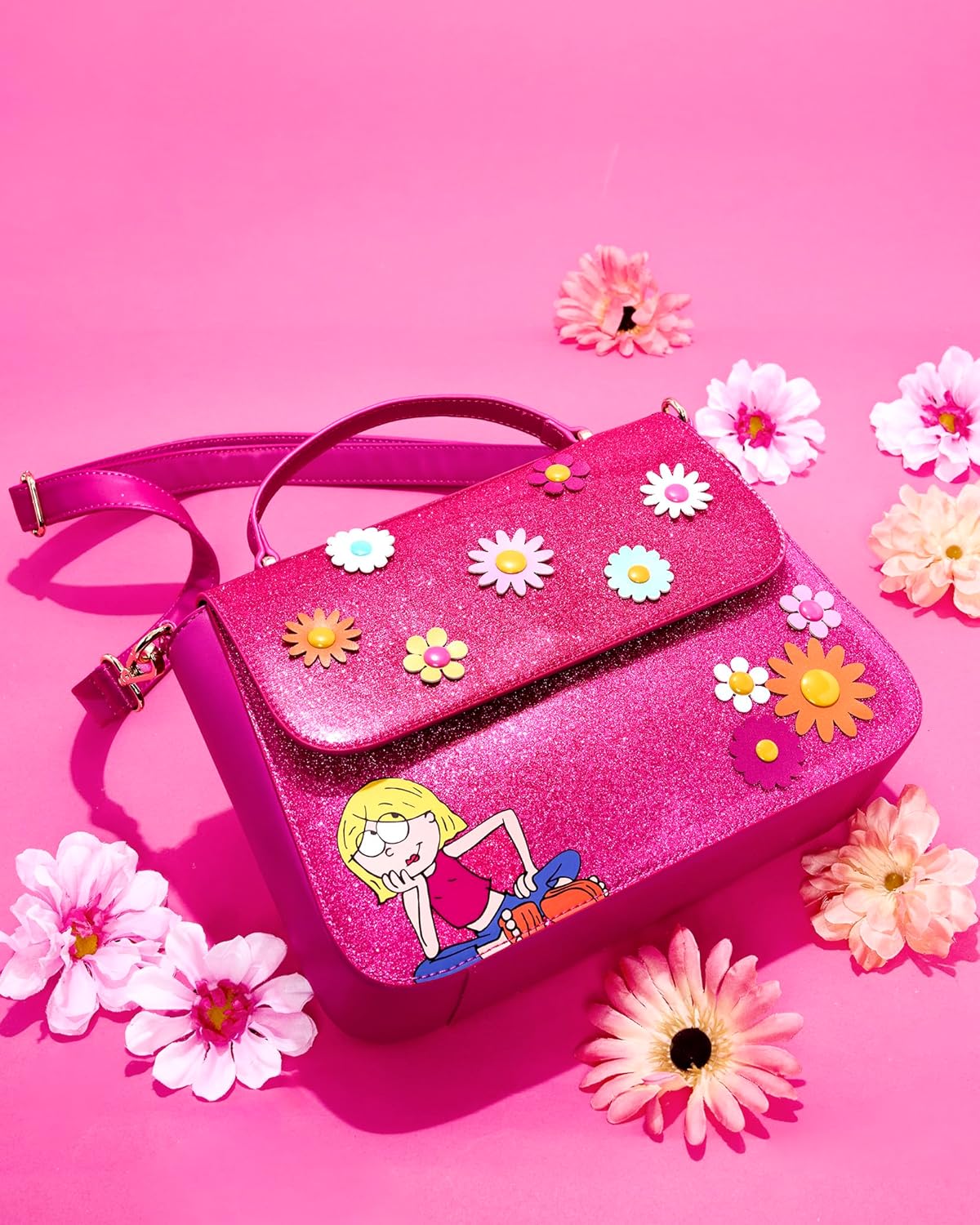 Loungefly Disney: Lizzie McGuire Glitter Crossbody Purse, Amazon Exclusive - Image 8