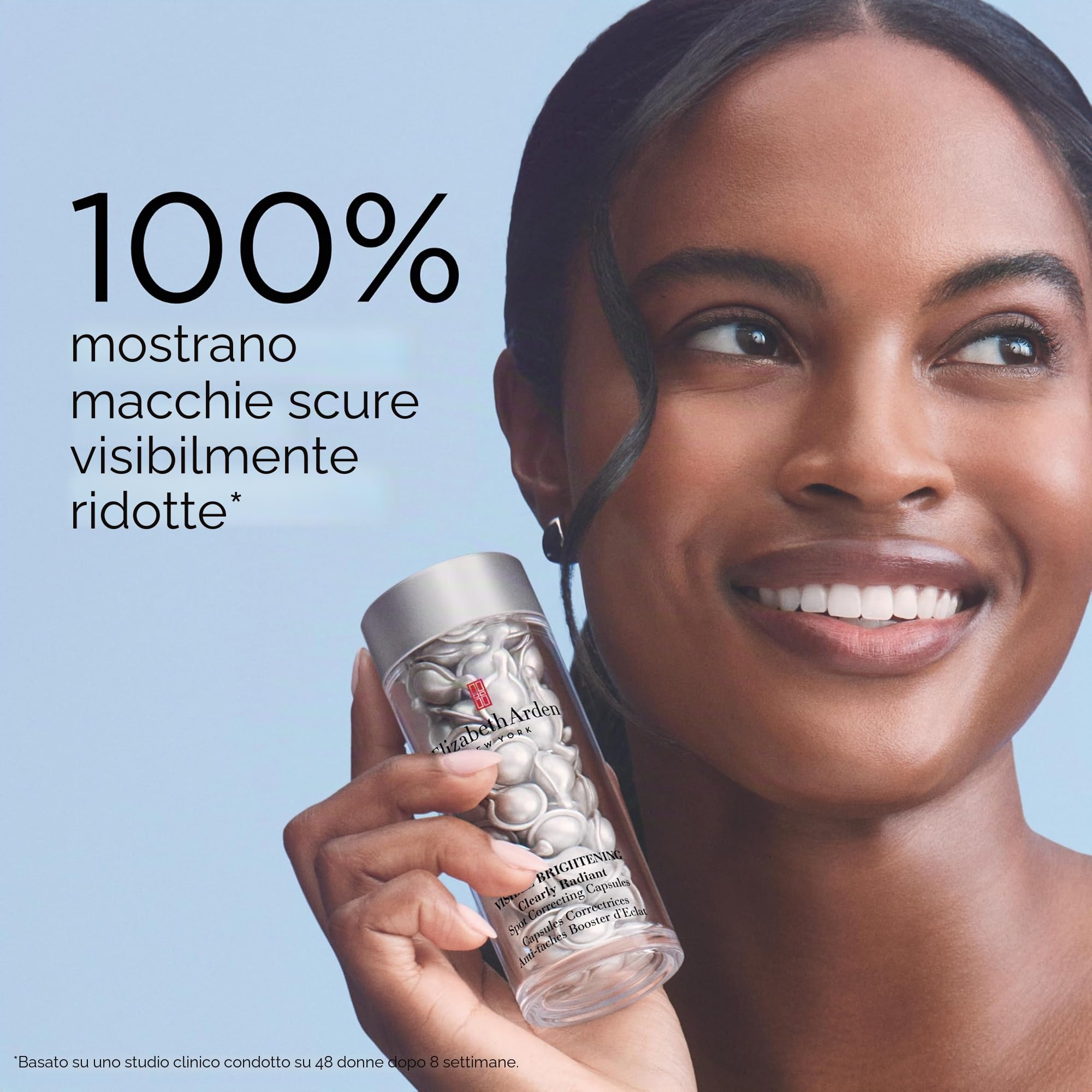 Elizabeth Arden, Visible Brightening Capsule correttive antimacchia Booster di Illuminazione, Serum viso, Skincare anti macchie marroni, Liscia la carnagione
