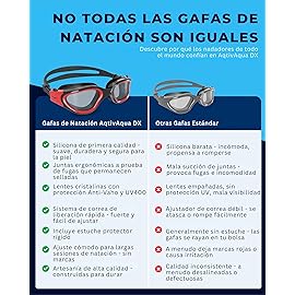 AqtivAqua Transition Swim Goggles Swimming Goggles for Adult Men Women Kids 6-14 Youth Girls Boys Childrens DX-H (All Black frame, Silver case, Photochromic lens)