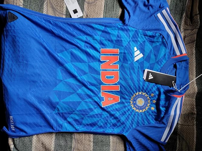 Adidas India Cricket T20I Jersey Men – 100% Recycled Polyester